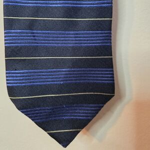 Tommy Hilfiger Striped Blue Tie